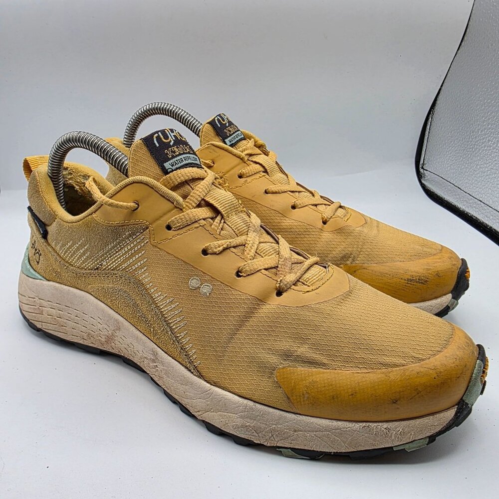 Ryka Kenai Trail Womens Size 8 Yellow Water Repellent Hiking Shoes Vibram Sole